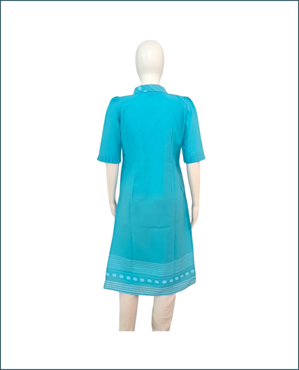 Handloom Cotton Kurti - Blue