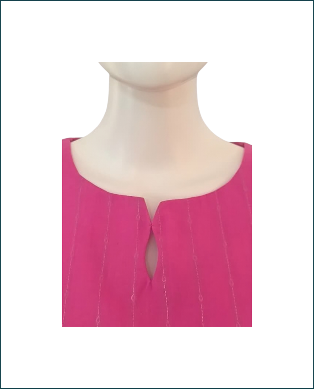 Handloom Cotton Kurti - Pink