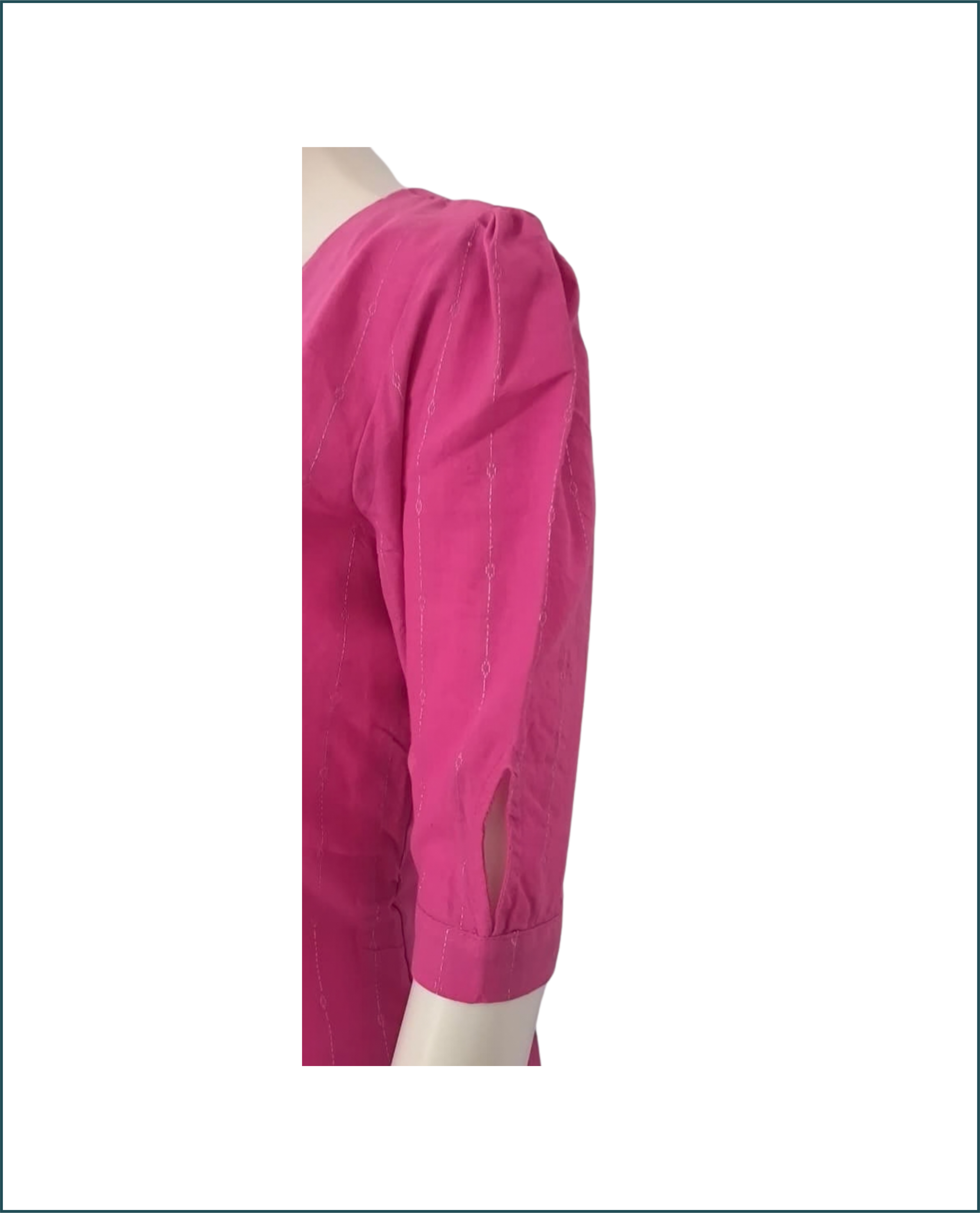 Handloom Cotton Kurti - Pink