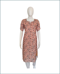 Hakoba Kurti - Beige (Floral)