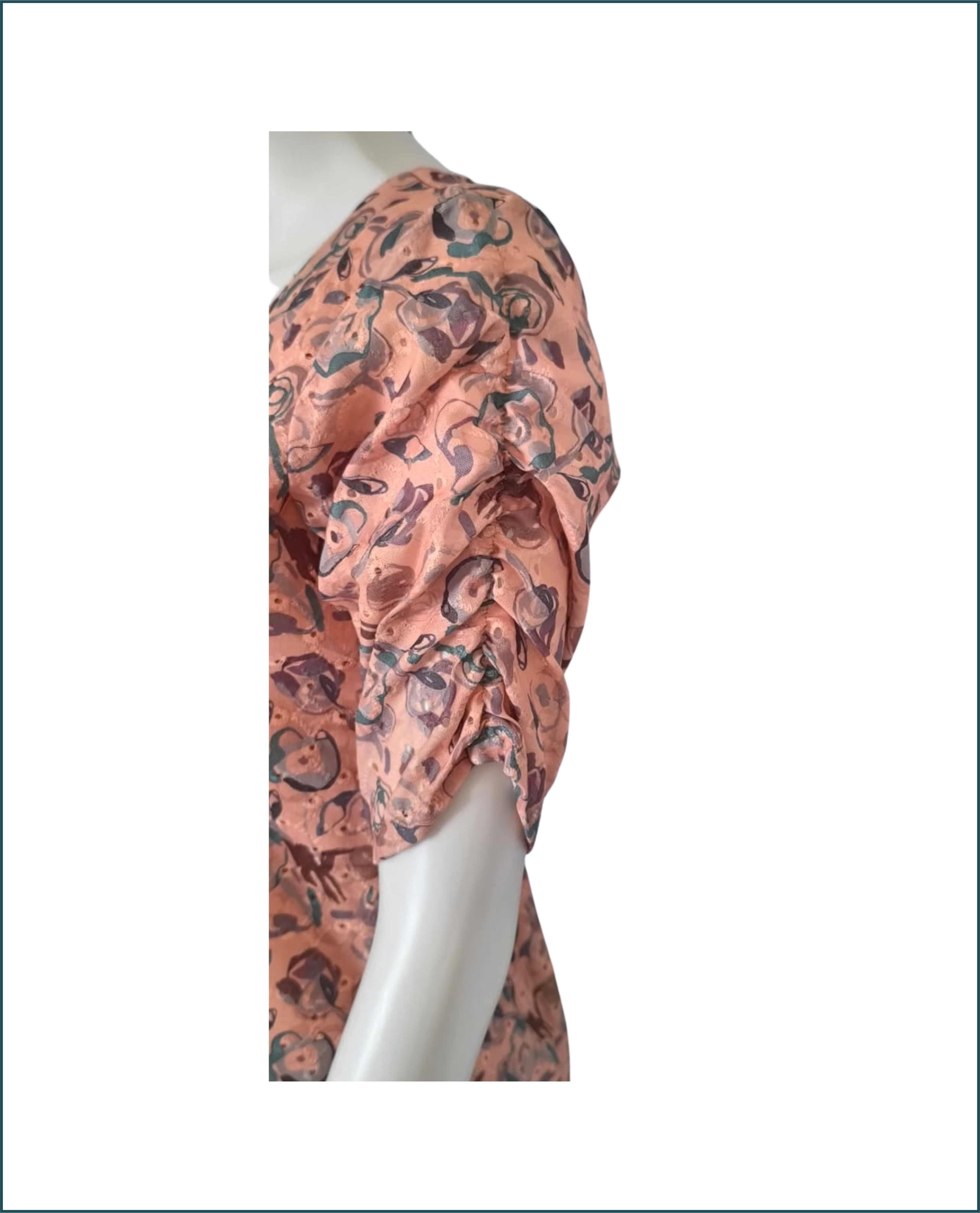 Hakoba Kurti - Beige (Floral)