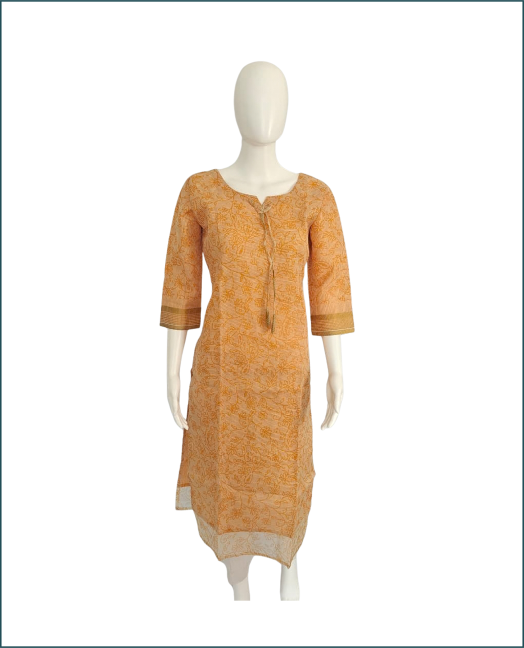 Kurti + Dupatta - Yellow