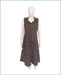 Cotton Kurti - Black (Floral)