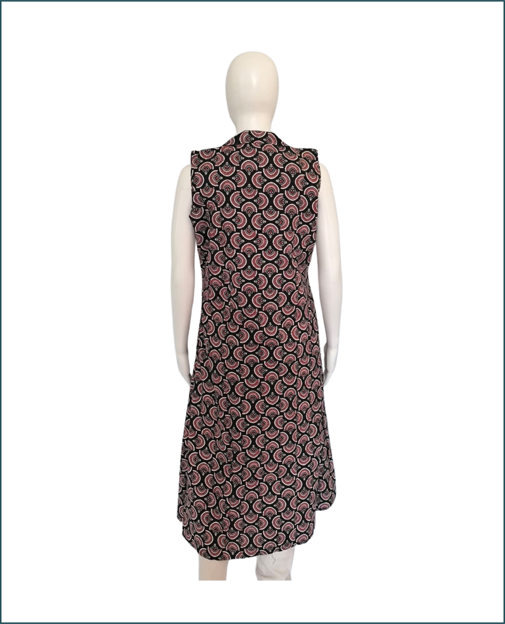 Cotton Kurti - Black (Floral)
