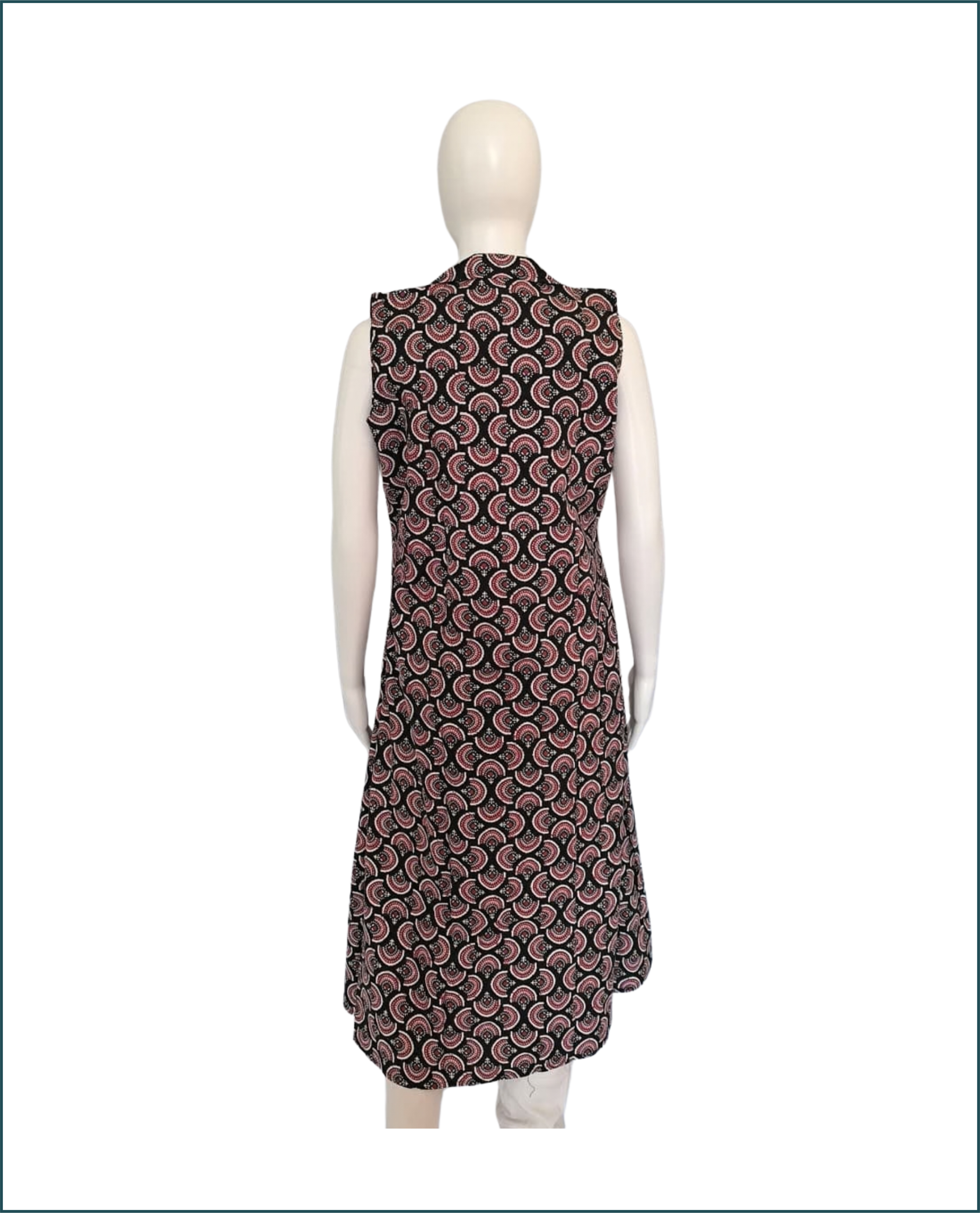 Cotton Kurti - Black (Floral)