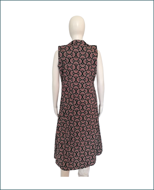 Cotton Kurti - Black (Floral)